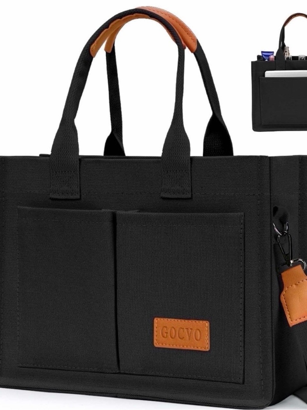 Gocvo Large Canvas Tote Bags for Women Work